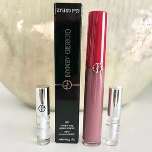 Giorgio Armani Lip Maestro in Rose Plum #529 & 2 Prisma Glosses